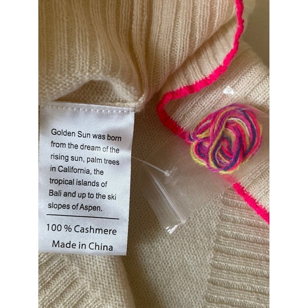 Golden Sun 100% Cashmere "Park City" Sweater – S - Picture 4 of 7